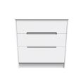 Monaco Chest - Deep - 3 Drawer - White