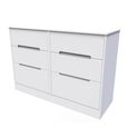 Monaco Chest - Midi - 6 Drawer - White