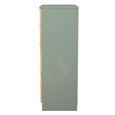 Bora Chest - 4 Drawer - Deep - Gold Craft Oak and Reed Green