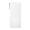 Bora Chest - 2 Drawer - Open Shelf - Deep - Gold Craft Oak and White Matt