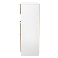 Bora Chest - 3 Drawer - Open Shelf - Deep - Gold Craft Oak and White Matt