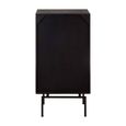 Boho Chest - 5 Drawer - Narrow - Black Mango Wood