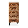 Boho Chest - 5 Drawer - Narrow - Mango Wood