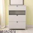 Bora Chest - 3 Drawer - Open Shelf - Deep - Kashmir Matt