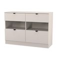 Bora Chest - 4 Drawer - Open Shelf - Midi - Kashmir Matt