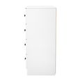 Yarmouth Chest - 4 Drawer - Black Matt and White Matt