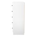 Yarmouth Chest - 5 Drawer - Wide - Black Matt and White Matt