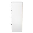 Yarmouth Chest - Deep - 4 Drawer - Black Matt and White Matt