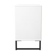 Fluted Chest - 3 Drawer - White Matt