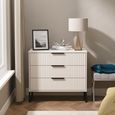 Fluted Chest - 3 Drawer - Kashmir Matt