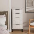 Fluted Chest - 5 Drawer - Narrow - Kashmir Matt