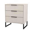 Fluted Chest - 3 Drawer - Midi - Kashmir Matt