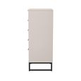 Fluted Chest - 5 Drawer - Narrow - Kashmir Matt