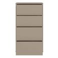 Clearance - Alice Springs Chest - 4 Drawer - Tall - Taupe - FSS17337