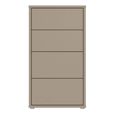Clearance - Alice Springs Chest - 4 Drawer - Tall - Taupe - FSS17337