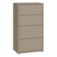 Clearance - Alice Springs Chest - 4 Drawer - Tall - Taupe - FSS17337