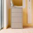 Clearance - Alice Springs Chest - 4 Drawer - Tall - Taupe - FSS17337