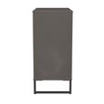Fluted Chest - 4 Drawer - Graphite