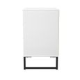 Fluted Chest - 3 Drawer - Midi - Reed Green and White Matt