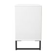 Fluted Chest - 3 Drawer - Reed Green and White Matt