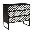 Fusion Chest - 3 Drawer - Black Bone Inlay