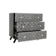 Fusion Chest - 3 Drawer - Black Mother of Pearl
