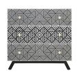 Fusion Chest - 3 Drawer - Black Mother of Pearl