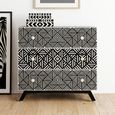 Fusion Chest - 3 Drawer - Black Mother of Pearl