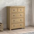 Dorchester Chest - 2+3 Drawer - Rustic Oak
