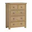 Dorchester Chest - 2+3 Drawer - Rustic Oak
