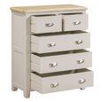 Windermere Painted Chest - 2+3 Drawer - Narrow - Oyster Grey