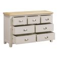 Windermere Painted Chest - 3+4 Drawer - Wide - Oyster Grey