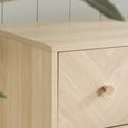 Clearance - Herringford Wide Chest - 6 Drawer - Oak - FSS17365