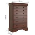 Antoinette Tall Chest - 6 Drawer - Cherrywood