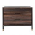 Bali Chest - 3 Drawer - Dark Ebony Veneer