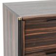 Bali Chest - 3 Drawer - Dark Ebony Veneer