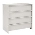 Albion Wide Chest - 4 Drawer - Stone Grey