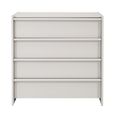 Albion Wide Chest - 4 Drawer - Stone Grey