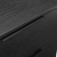 Luna Wide Chest - 3 Drawer - Black - Wood and Metal