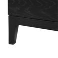 Orchid Chest - 3 Drawer - Wenge Black and White - Marble Top and Wood