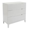Orchid Chest - 3 Drawer - White - Wood