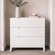 Orchid Chest - 3 Drawer - White - Wood