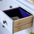 Chantilly Wide Chest - 4 + 3 Drawer - Grey Painted - Wood