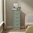 Clearance - Nashville Chest - Narrow - 5 Drawer - Green - FSS17390