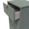 Clearance - Nashville Chest - Narrow - 5 Drawer - Green - FSS17390