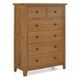Clearance - Burford Chest - 2+4 Drawer - Oak - FSS17397