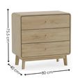 Ingrid Chest - 3 Drawer - Small - Natural - Oak