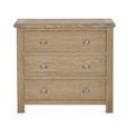 Memphis Chest - 3 Drawer - Limed Oak