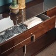 Bellagio Wide Chest - 6 Drawer - High Gloss Walnut - Wooden