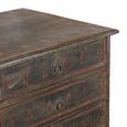 Distressed Chest - 5 Drawer - Rustic Brown - Wooden